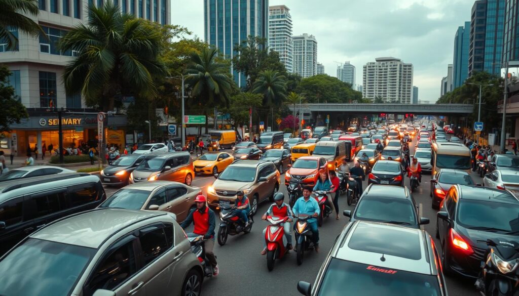 kemacetan lalu lintas di jakarta